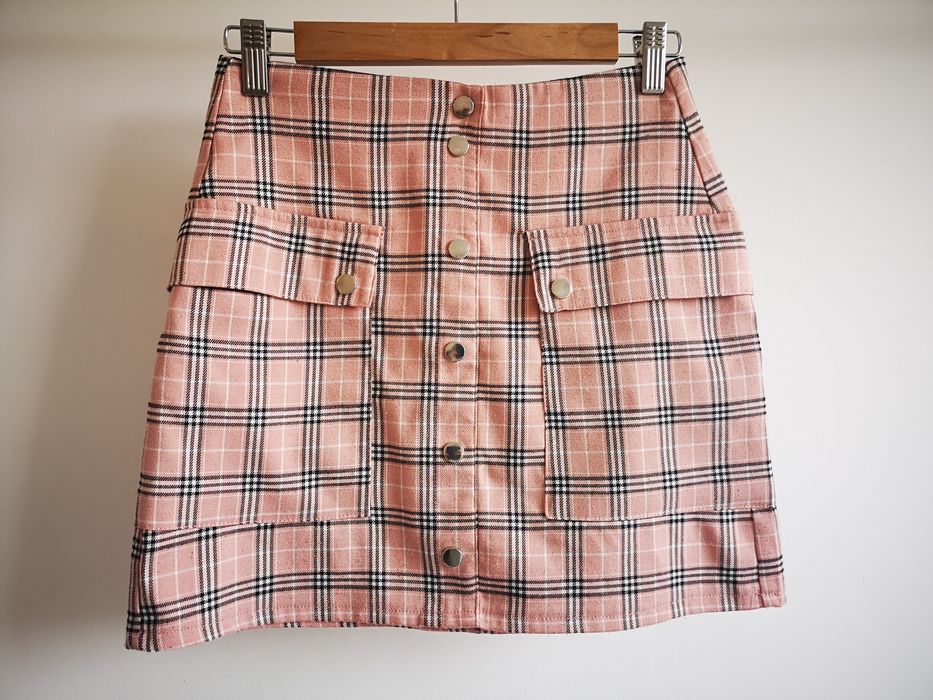 Spódnica w kratkę sinsay s