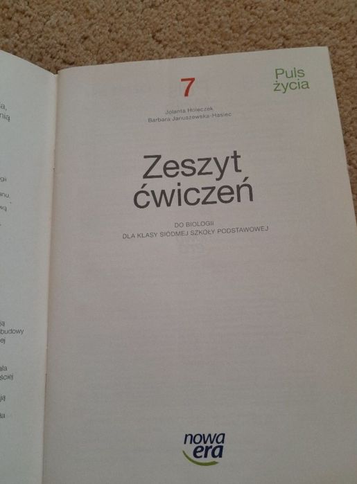 Ćwiczenia do biologii klasa 7