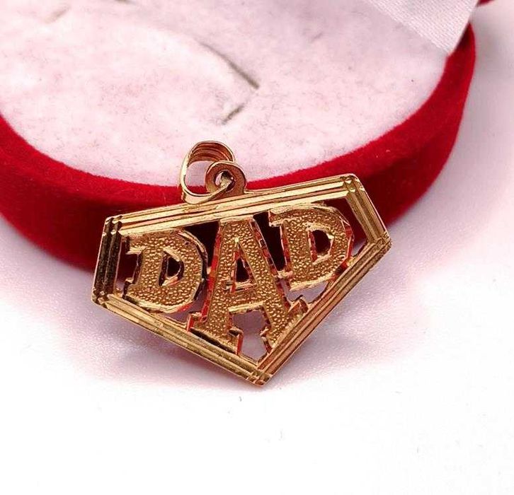 Złota zawieszka z napisem Tata PR.585 W:2,31gr InterSKLEP