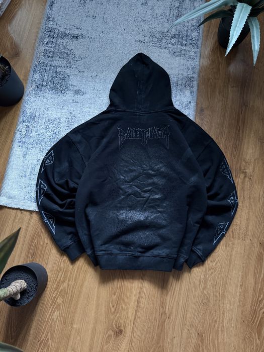 Худі Balenciaga paris distressed hoodie баленсіага кофта оверсайз boxy