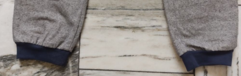 eleganckie chłopięce miękkie materiałowe- jasne spodnie z szelkami