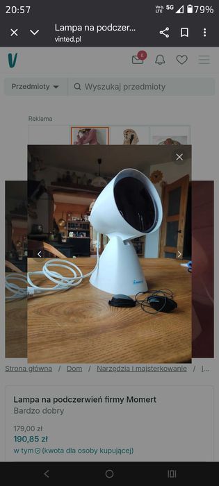 Lampa na podczerwień Momert