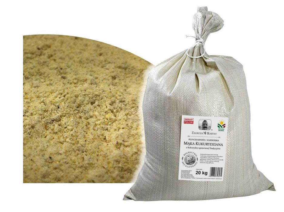 Mąka Kukurydziana Cudnie Pachnąca bez Glutenu i Glifosatu 20 KG