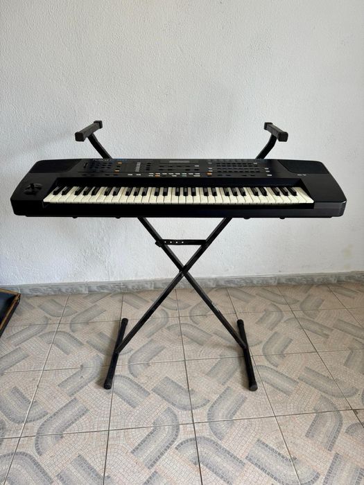 Roland E-56 com fligthcase e suporte