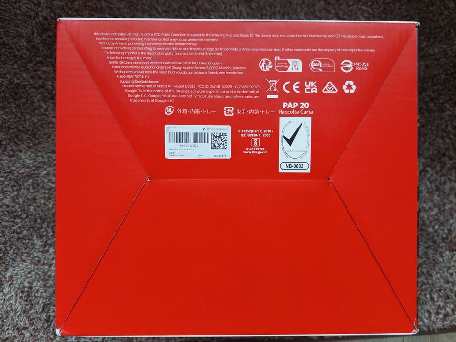 Мультимедійний проектор nebula mars air 3 anker