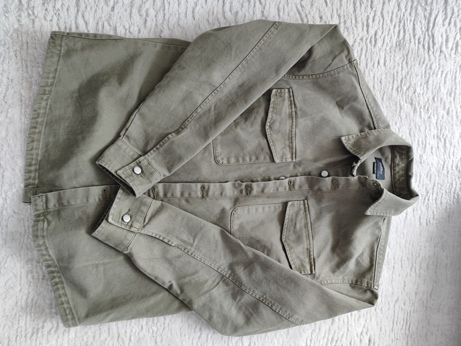 Koszula jeansowa khaki Puul&Bear