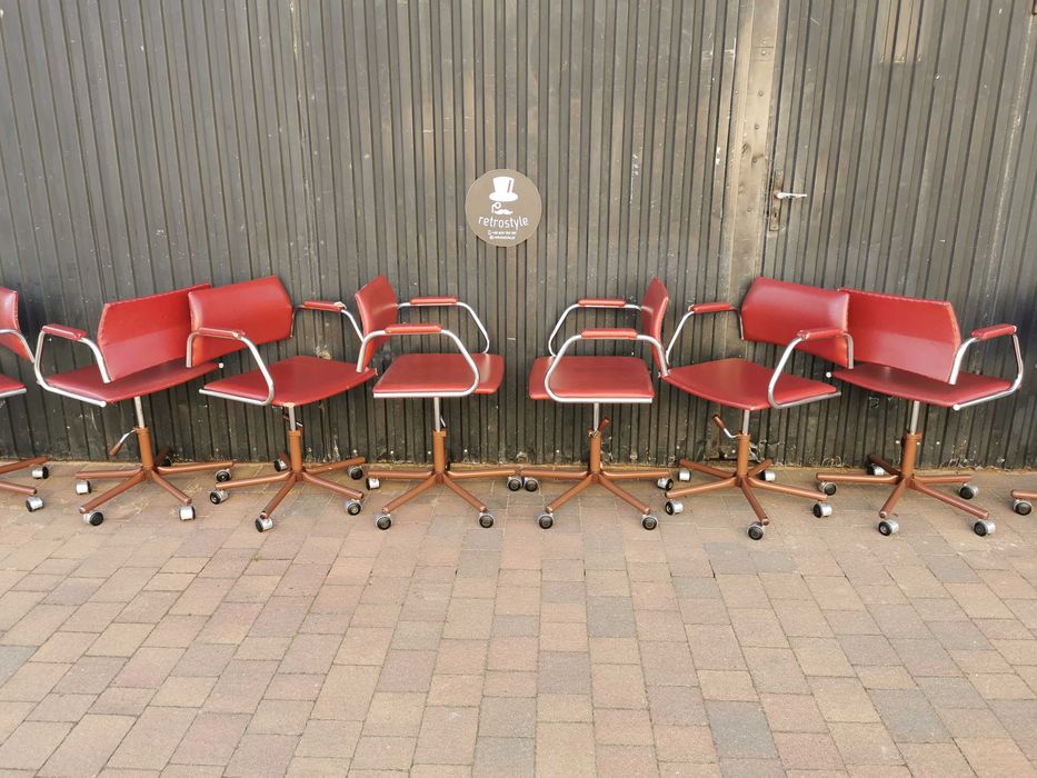 Krzesła biurowe regulowane KOVONA, Czechosłowacja 70-90., Bauhaus