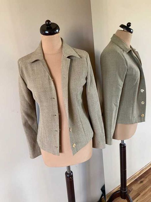 Taranko bez khaki braz kurtka marynarka s m basic ponadczasowa 36 38