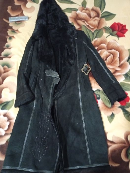 Натуральна дублянка з капюшоном!