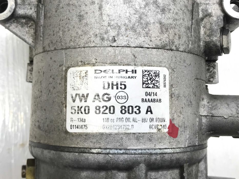 Оригінальний компресор кондиціонеру VW Jetta 6 джета passat cc golf skoda touran caddy seat altea audi tiguan