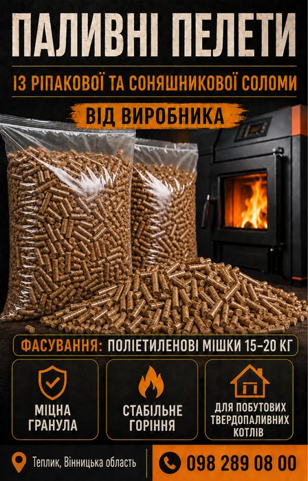 Паливні пелети (наповнювач) від виробниках (фасовані)