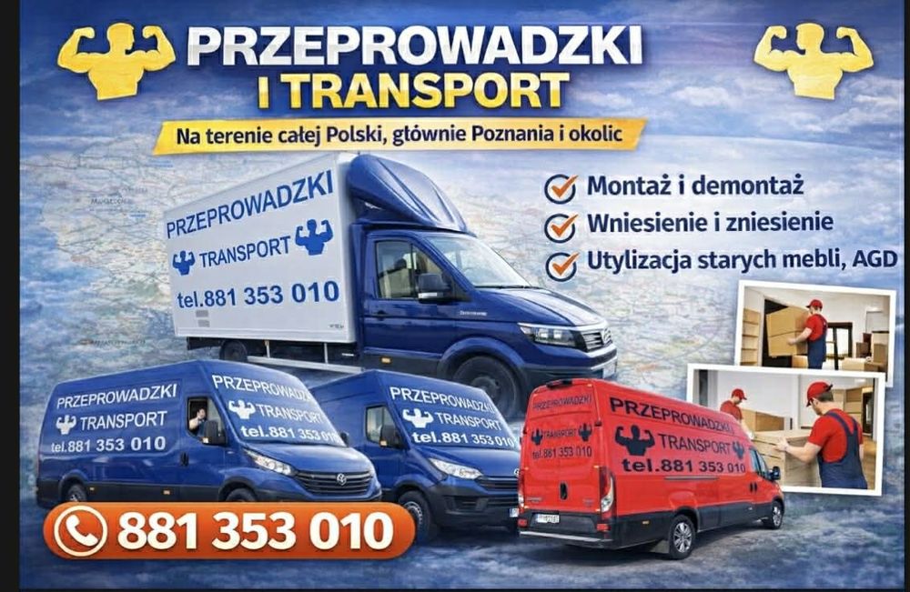 Transport Przeprowadzki Darmowa Wycena Utylizacija Mebli Taxi Bagażowe