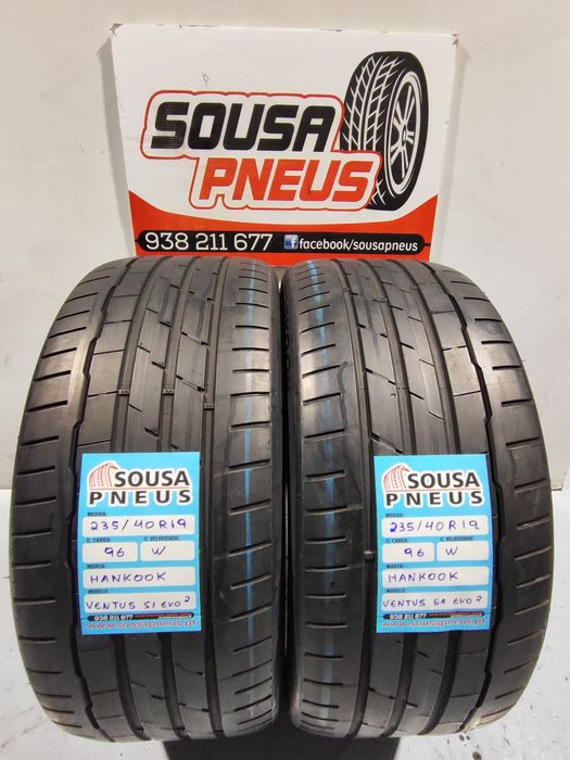 2 pneus semi novos 235-40R19 Hankook - Oferta dos Portes