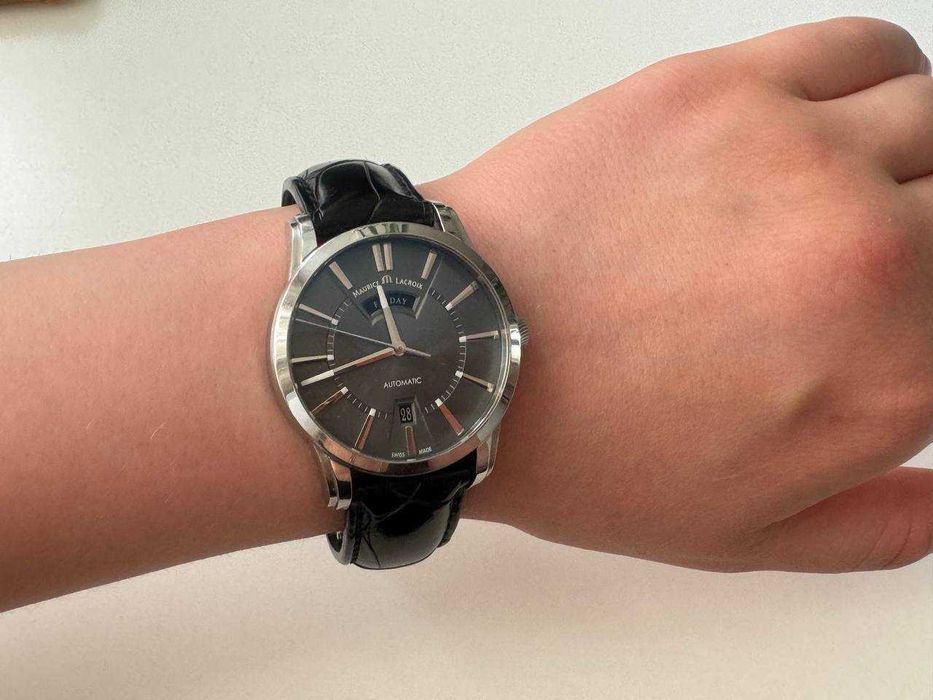 Швейцарський чоловічий наручний механічний годинник Maurice Lacroix