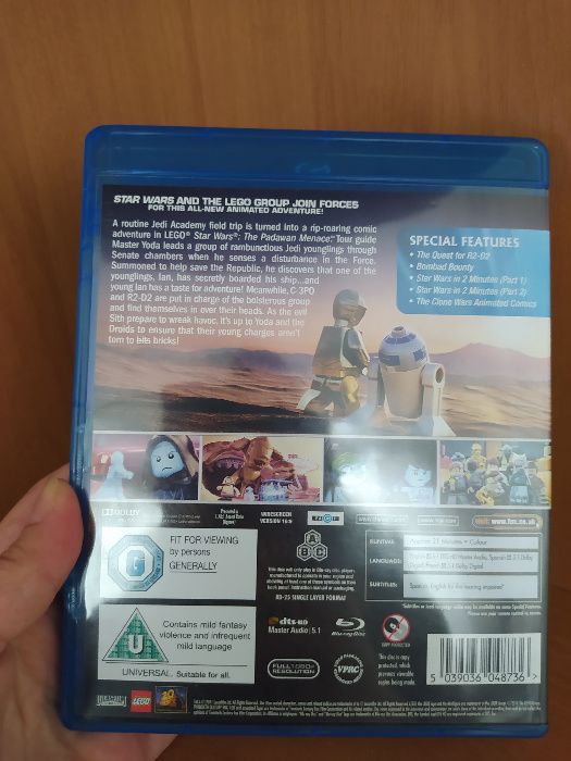 Bajka Blu-ray Disc DVD Star Wars po angielsku hiszpańsku