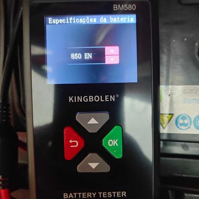 Analisador testador  de bateria de 6 ou 12 volts