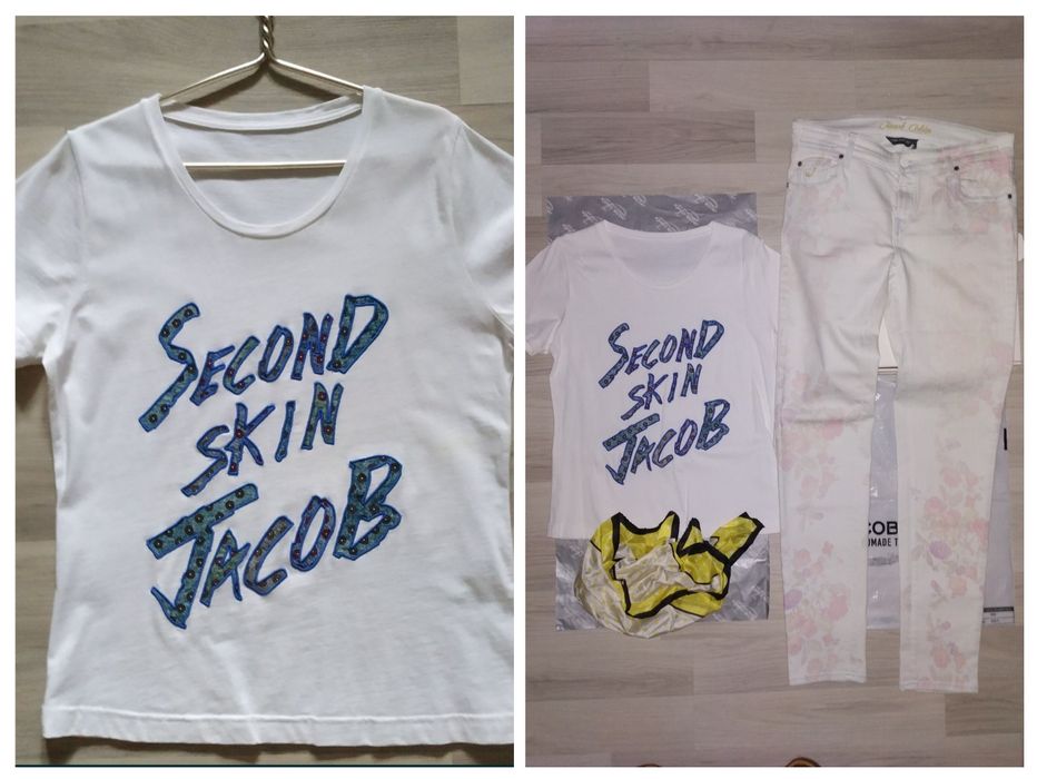 Джинсы размер  30 , футболка  размер М  Jacob Choen ,