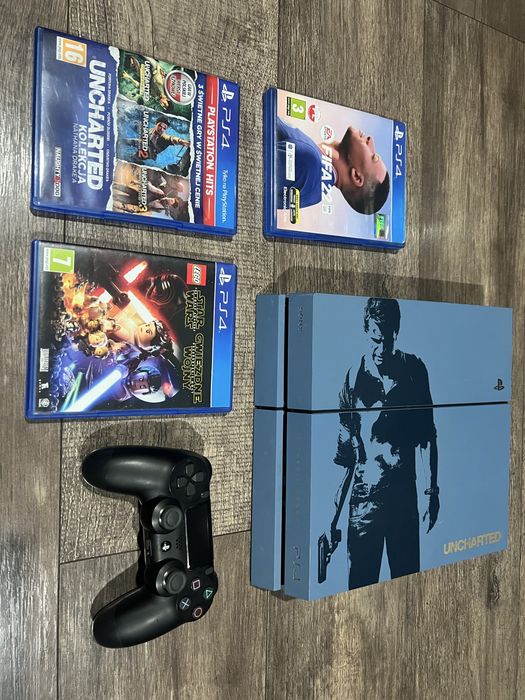 Konsola ps4 1TB Uncharted edition / pad Sony