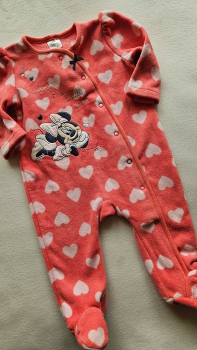 Disney pajac pajacyk otulacz kombinezon 62cm 68 Myszka Miki Mimmi