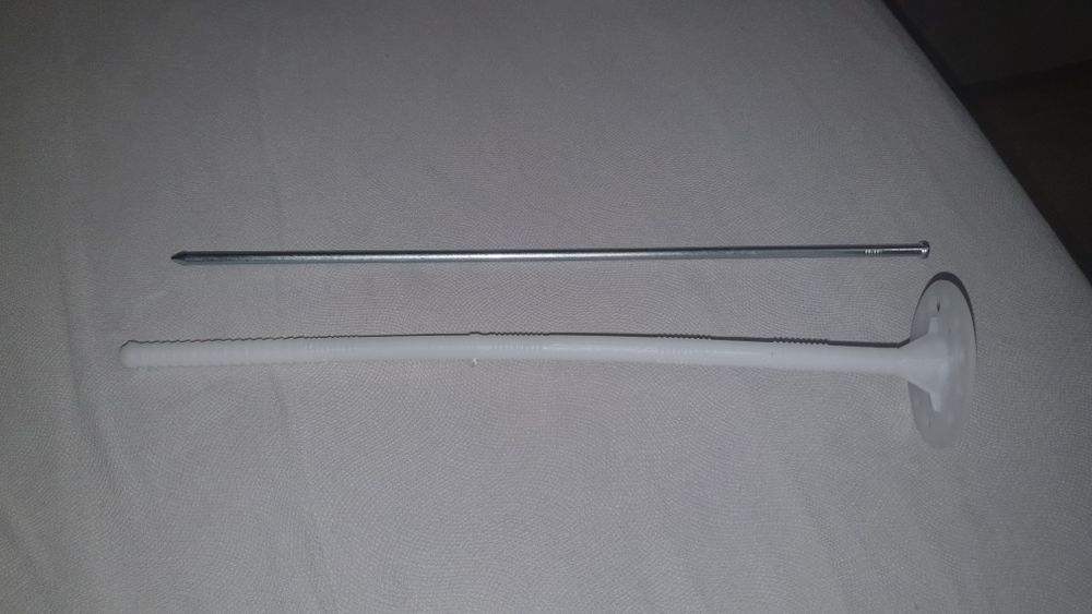 Kołki do styropianu z trzpieniem metalowym 30cm