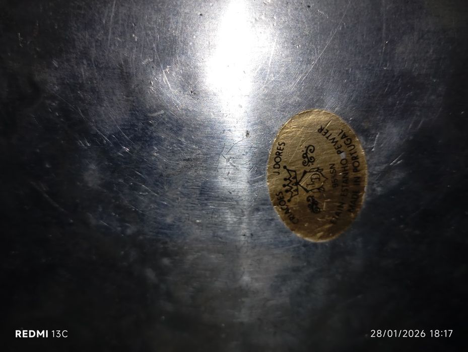 Guarda jóias em estanho