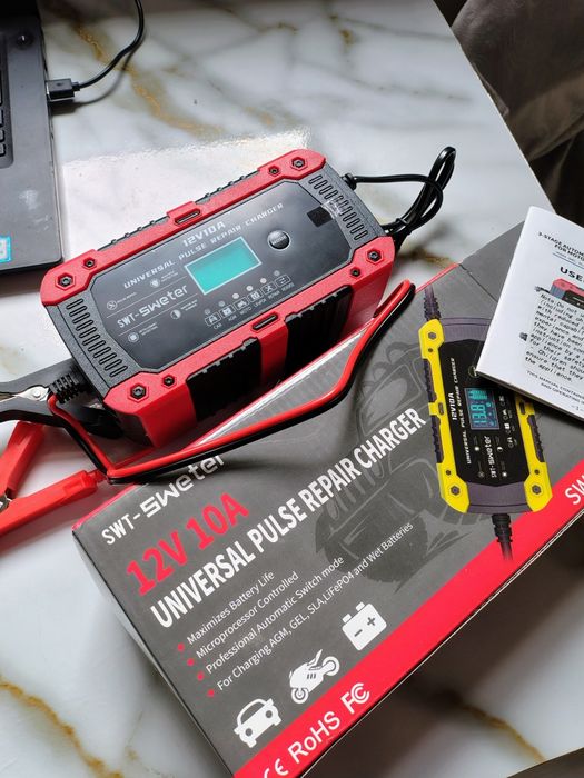 Зарядний пристрій 12в 10а новий