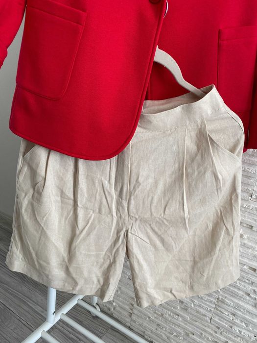 Lemonada nowe spodenki bermudy LEN bezowe kieszenie