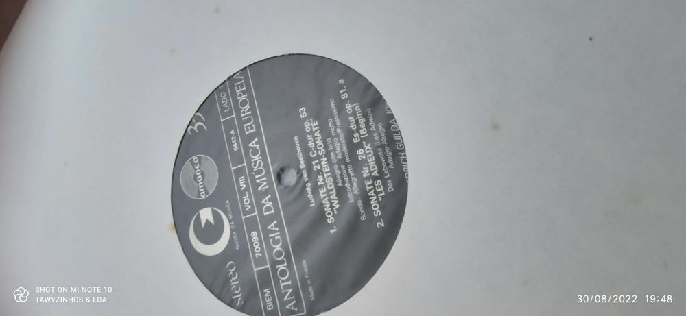 Cofret obra editada em vinil 33 rpm