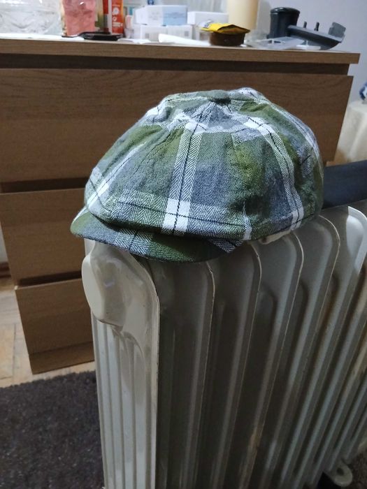 2 Bonés Novos / Nunca Usados Xadrez Verde e Azul