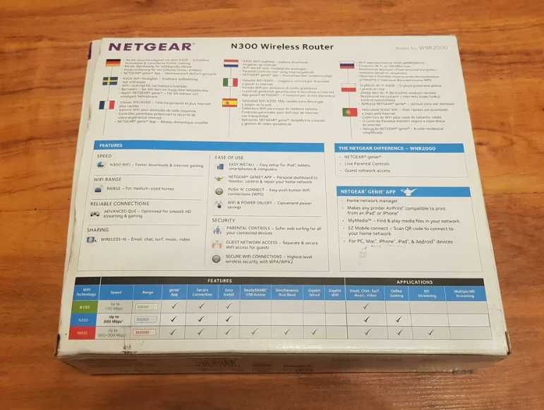 Router Netgear WNR2000 N300