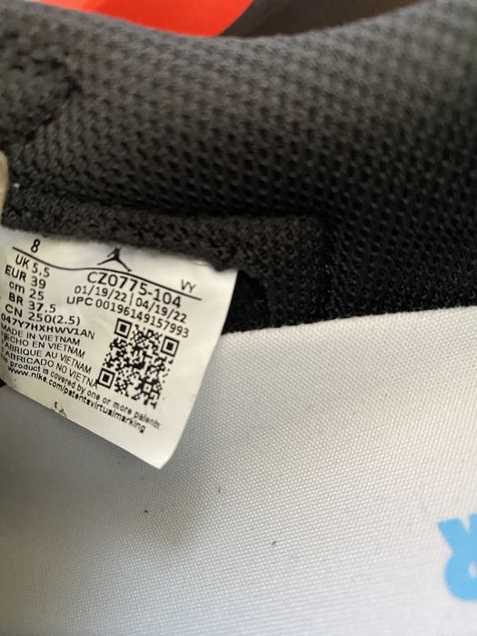 Jordan 1 Low Black Dark Powder Blue 39