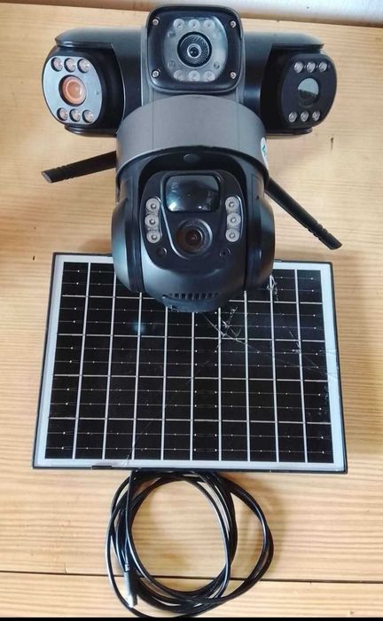 Câmera v380 painel solar