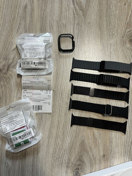 Apple watch 10 series 46mm jak nowy zapas folii etuipaski 100% baterii