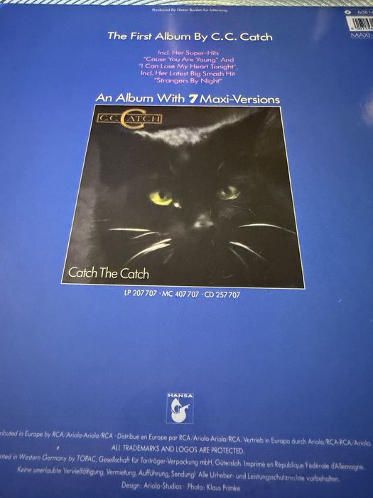 C . C . Catch - Strangers By Night - Maxi LP