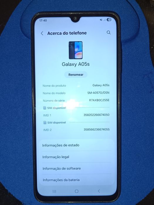 Samsung a05s 128/4+4g