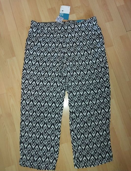 Nowe spodnie na lato lżejsze r 50 wiskoza plus size duże 5xl