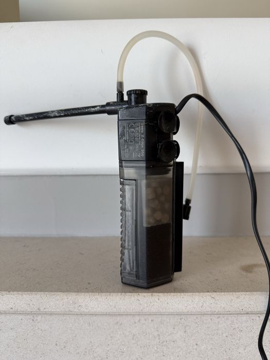 Tartarugueiro em vidro completo + filtro + aquecedor + alimentador