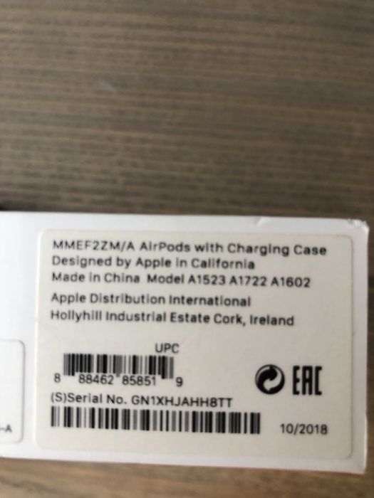 Apple Air Pods mmef2zm/a