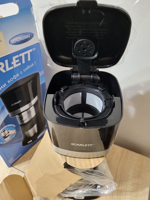 Крапельна кавоварка Scarlett термочашка 450мл  капельна кофеварка нова