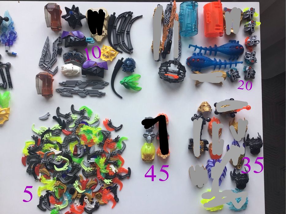 Lego bionicle, детали