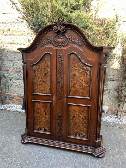 Stylowa Szafa Ubraniowa Intarsja Unikat ! ludwik kredens Po Renowacji