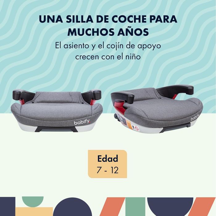 Cadeira de criança confortável p/ carro 5-12 anos, com o isofix