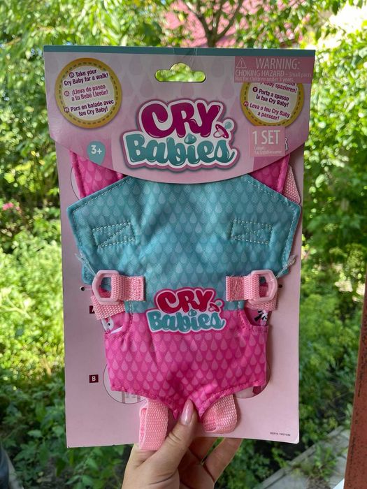 Дитяча переноска кенгуру для ляльок Cry Babies IMC Toys