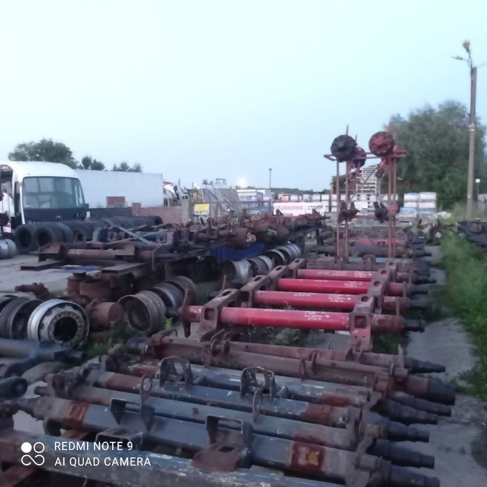 Вісь,осі до напівпричепів Saf,Bpw, Mercedes,Smb,Ror