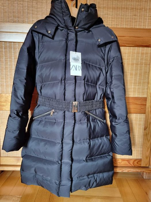 NOWA Kurtka zimowa ZARA M 38 puchowa czarna