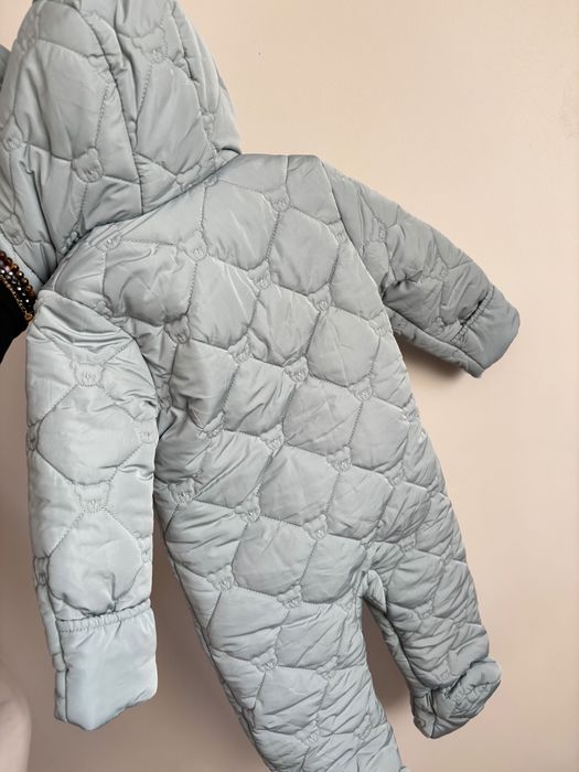 Kombinezon przejściowy pikowany turkus 9-12 next lindex h&m Zara c&a