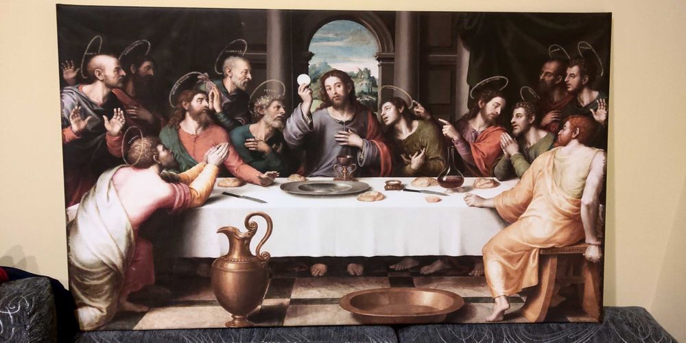 Obraz Ostatnia Wieczerza na płótnie ok 70/100