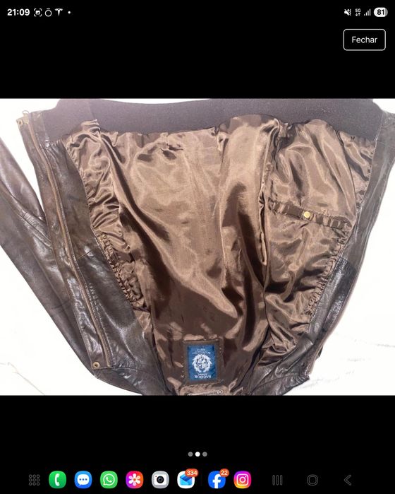 Casaco Pele - Sacoor Brothers - Tamanho L