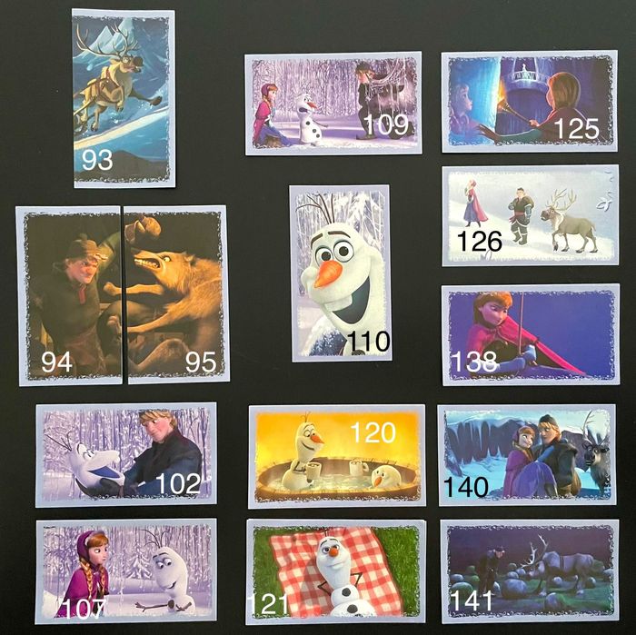 Cromos Panini Frozen - o Reino do Gelo