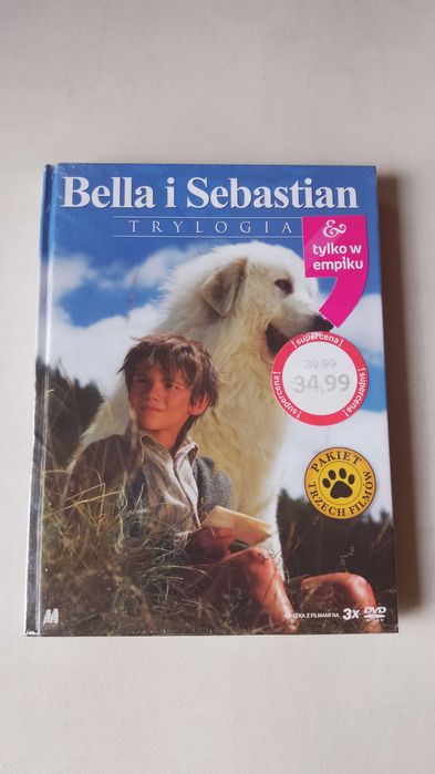 "Bella i Sebastian" trylogia, płyty DVD, w folii